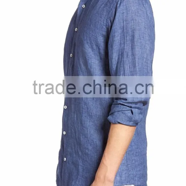 Classic Plicated Western Basic Shirt Knitted From High Quality Fabric photo-3