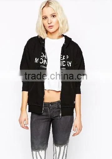 Cheap Printed Logo Women Fleece Jacket 2015 photo-2
