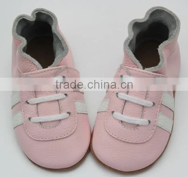 Wholesale 2014 Shenzhen Factory Soft Sole Leather Baby Shoes photo-3