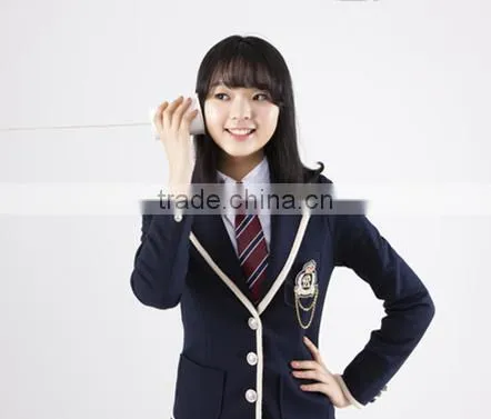 China Factory Price Juqian School Uniform Blazer Custom School Uniform Suit Designs photo-4