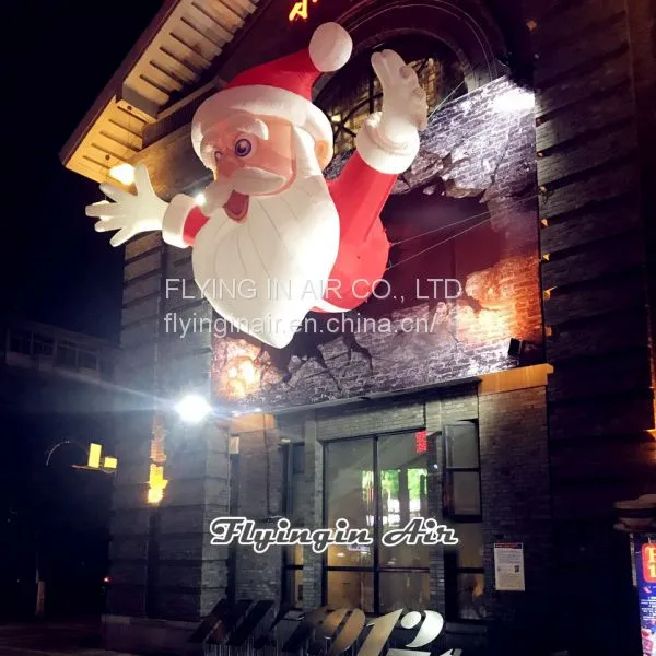 4m*6m Outdoor Decorative Christmas Inflatable Santa for Shop and House photo-3
