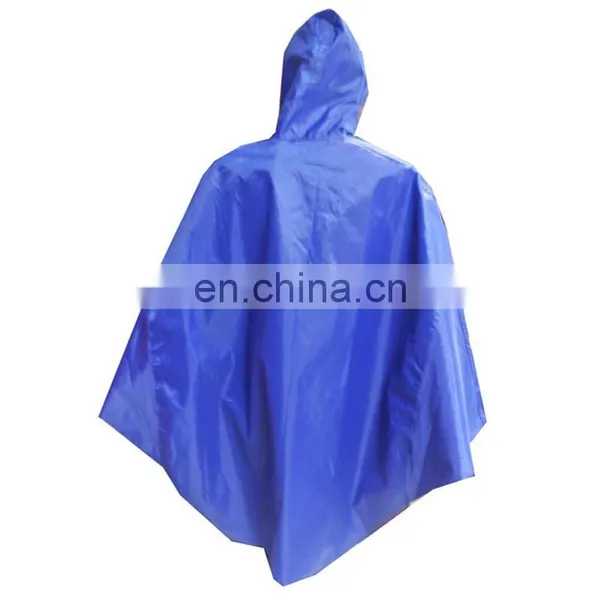100% Waterproof Pvc Blue Customized Poncho photo-4