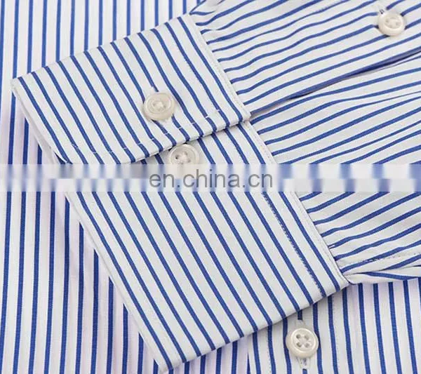 Fashion Slim Fit Stripe Shirt Business Men Dress Shirt in ShenZhen photo-4