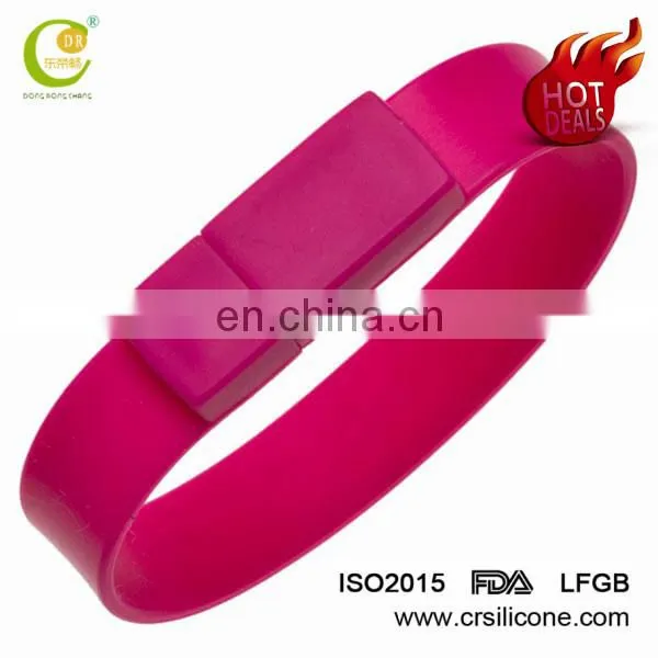 Colorful Custom Great Quality Wristband Ruber Pen Drive Foldable Soft Silicone Bracelet Usb Flash Drive photo-3