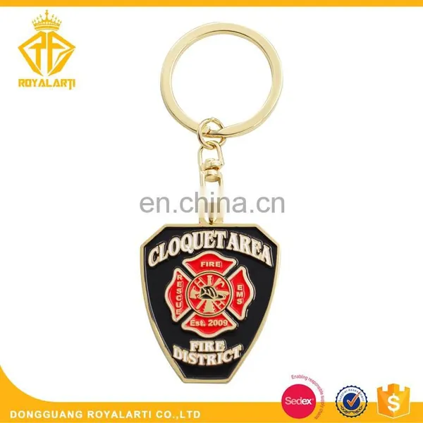 High Quality Hard Enamel Custom Metal Keychain for Fort Collins Officer photo-2