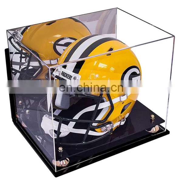 UV Protected Football Helmet Acrylic Display Case With Mirror photo-3