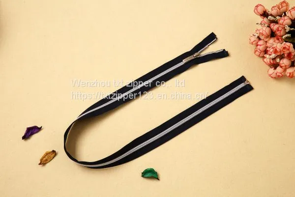 #3 #4 #5 #8 Nylon Zipper Open End Metal Top and Bottom Stop photo-5