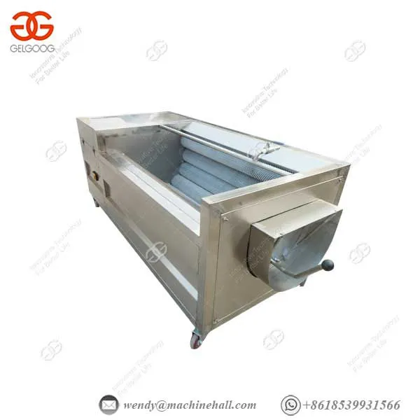 With Brush Rollers 1.1kw/380v Industrial Fruit Washing Machine