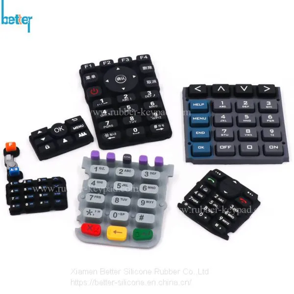 Custom Silicone Rubber Keypad With Silk Screen Printing
