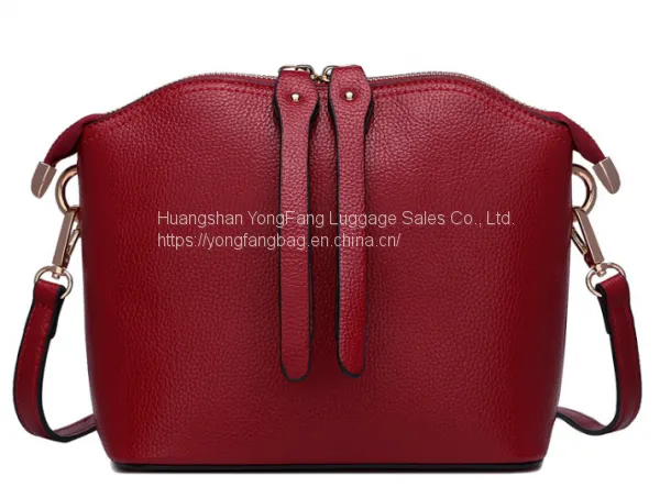 New Cowhide Shell Bag European and American Fashion Leather Women's Bag One Shoulder Slanted Small Bag photo-4