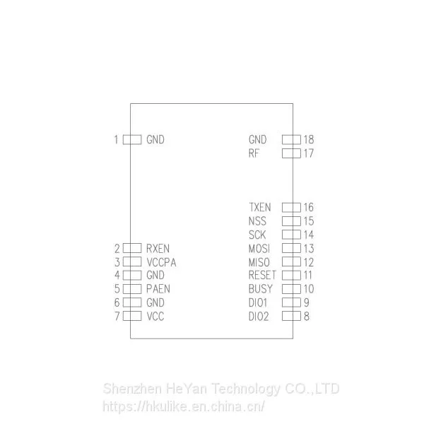 SX1262 PA LORA SPI RF Module,Wireless Module,SPI RF Module,Long Rang,27DBM,0.5W photo-3