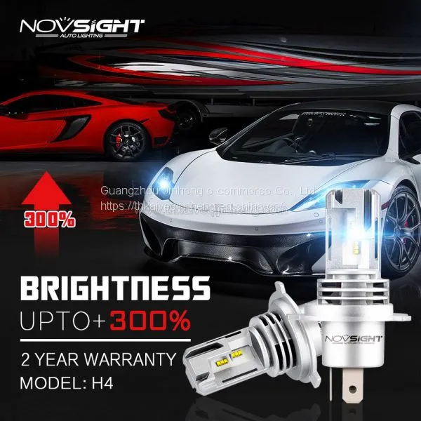 NOVSIGHT LED Headlight Bulbs H11 H4 H7 9005 9006 HB3 55W 10000LM 6000K