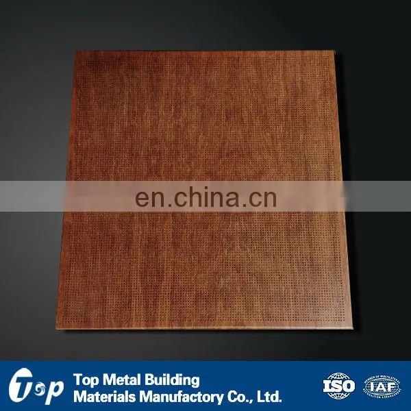 Pressed Metal Ceiling Panel Wood Ceiling Decoration photo-4