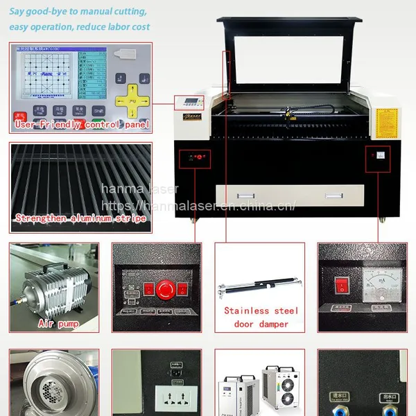 High Quality Hanma Laser 1300*1000mm HM-J1310 Metal&non-mental Combined Cutting Machine photo-4