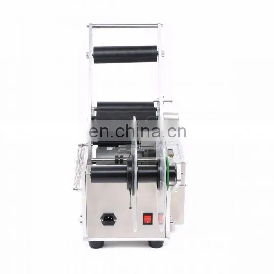 Semi Automatic Sticker Label Machine Cheap Price Labeling Machine Round Bottle photo-3