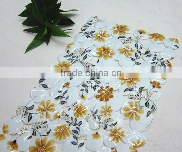 Printed Rose Flower Bathtub Mat Bath Mat photo-3
