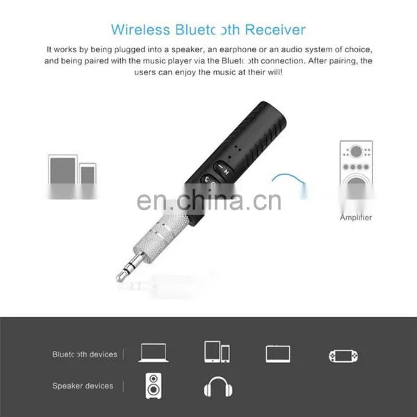 Wireless Blue Tooth Receiver Car 3.5mm AUX Port Music Wireless Audio Receiver Handsfree Call Audio Cars Wireless Car photo-5