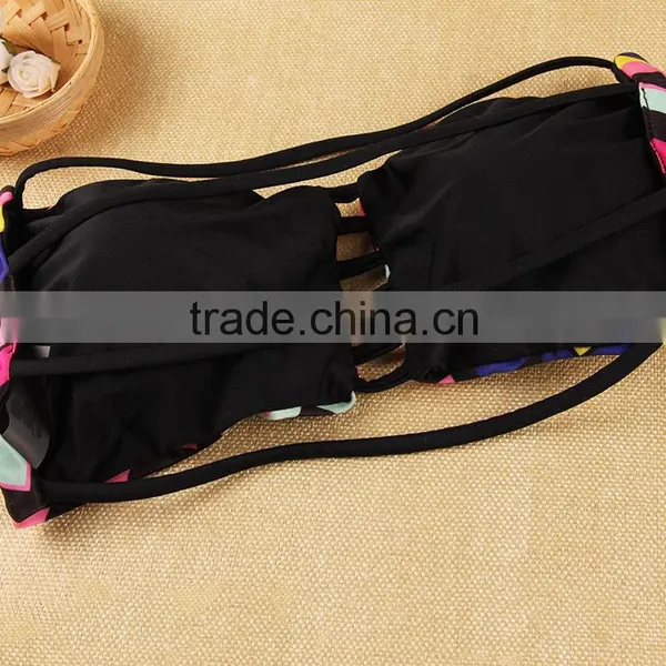 New Women Paded Bra Scallop Bandeau Top photo-2