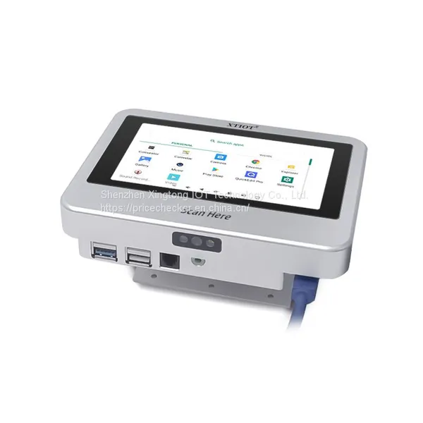 XT802C 48V POE Wholesale Order Machine Presentation Barcode Scanners Smart Shopping Cart Android Price Checker photo-3