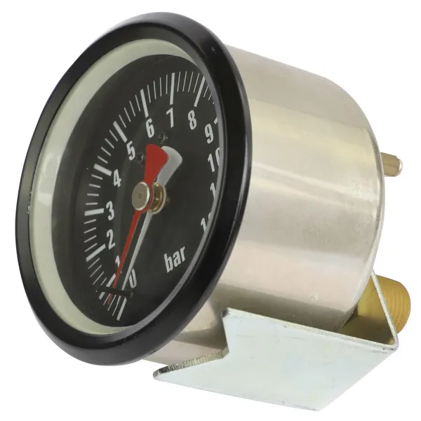 90283 Double Needle Double Tube Railway Locomotive Instrument 80mm Wind Pressure Barometer Railway Locomotive Pressure Gauge Manufacturer photo-2