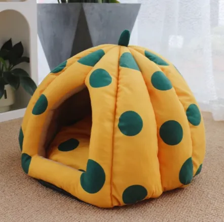 Eco-Friendly All-Season Pet House Bed With Washable Mat for Dogs & Cats photo-3