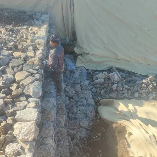 Lianqi Network Industry Step - Type Gabion Retaining Wall, Gabion Stone Cage Net for River Bank Slope Restoration and Flood - Control Emergency photo-4