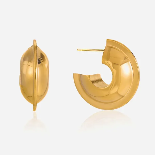 Hip Hop Style Drop Oil Flower Stud Earrings - Custom Stainless Steel Jewelry photo-4