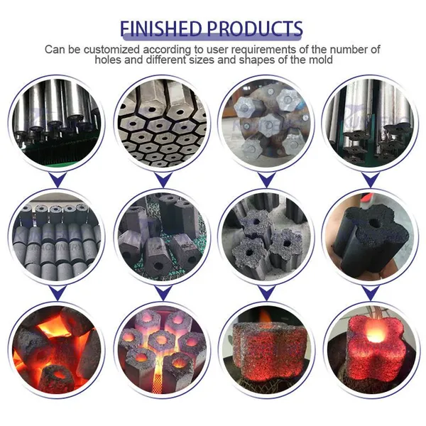 Rice Bran Lump Charcoal Making Machine Oil Palm Charcoal Making Machine Line EPC photo-3
