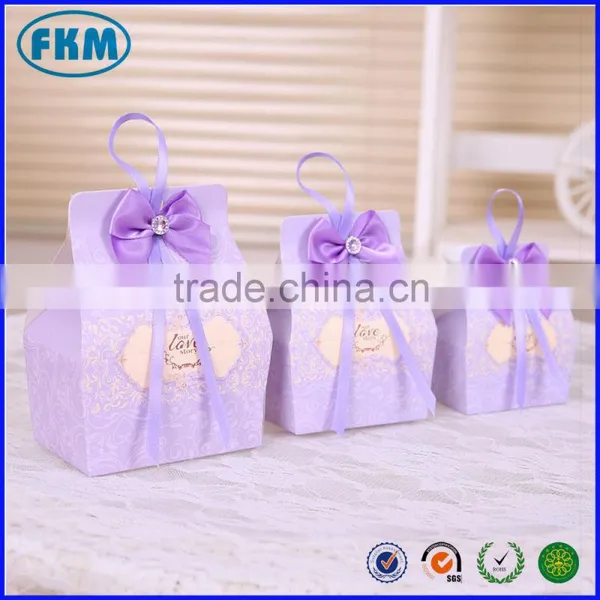 Wedding Favors Gifts Candy Box Chocolate Box W Bow Gifts Bag Supply photo-2