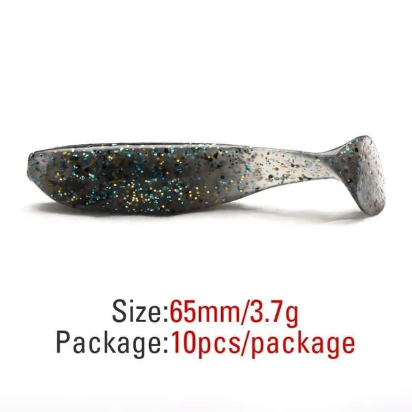 T-Tail Soft Baits-GD04-65mm/3.7g photo-2