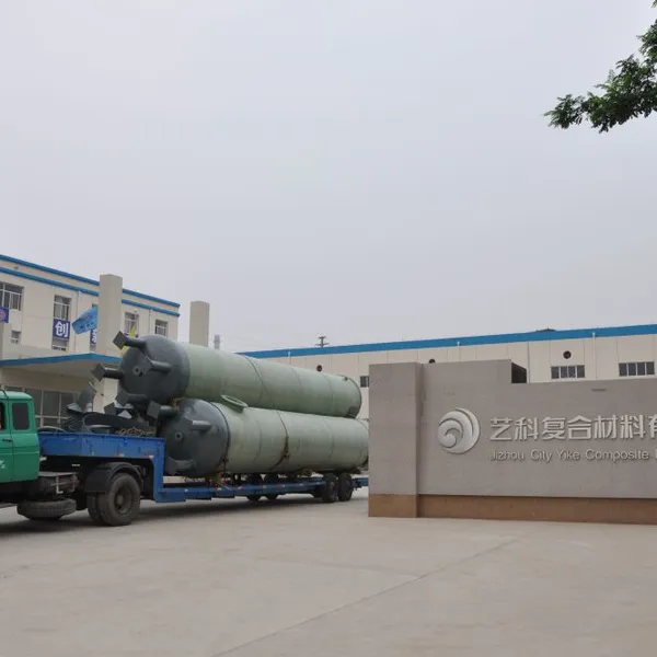 304 Stainless Steel Fittings FRP Waste Acid Storage Tanks Vertical Cylindrical Design photo-2