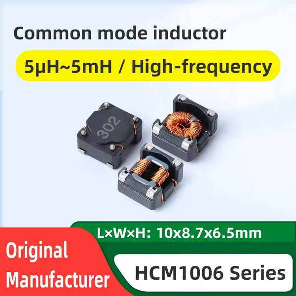 High-Inductance Coupled Inductor 1006 High-Frequency SMD Common Mode Inductor 10µH 22µH 47µH 100µH 5mH