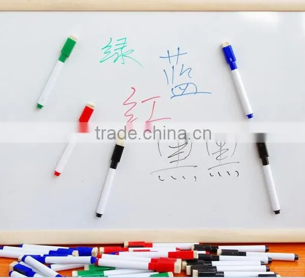 Multi-color Magnetism Erasable Whiteboard Marker Pen With Brush photo-2