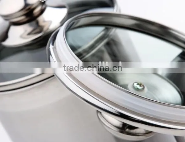 5'' Stainless Steel Airtight Canister Set With Glass Lid photo-4