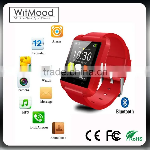 u8 Smart Watch Manufacture Wholesale Wifi Smart Watch Camera for Samsung Android Mobile Phone, U8 Single Sim Card Smartwatch photo-3