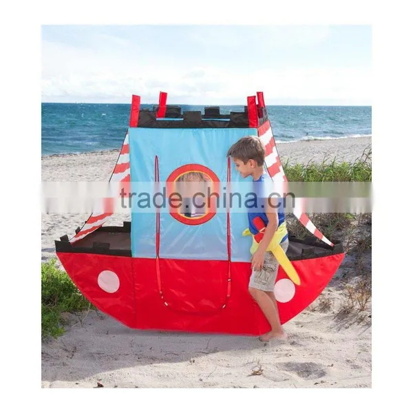 Foldable Beach Pirate Ship Children Indoor Outdoor Play House Child Kids Pirate Tent photo-3