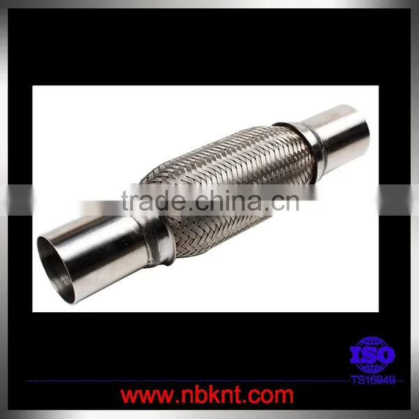 Long Life Double Braided Exhaust Flex Pipes With Nipples