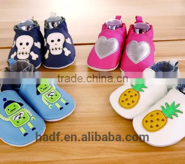 New Design Girl Boy Kids Wholesale Baby Sheep Leather Moccasin Shoes photo-3