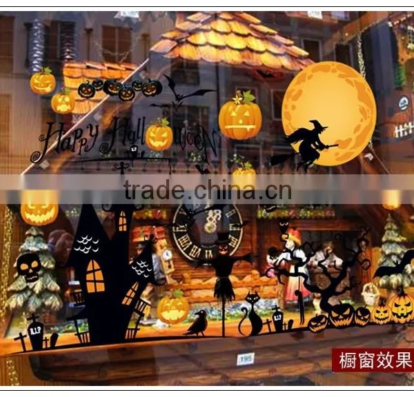 ALFOREVER PVC Halloween Big Size Sticker,pvc Halloween Decals photo-2