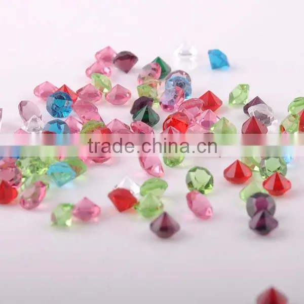 Wholesale Crystal Diamond Glass Table Confetti, Pointed Chatons Unfoiled Back for Wedding Party Decor Scatter photo-2