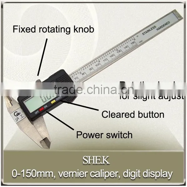 150mm digit vernier caliper