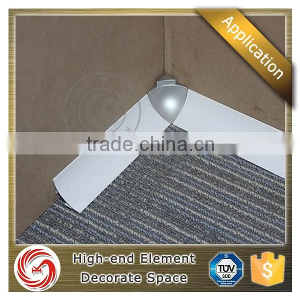 China Top Ten Supplier Inner Corner Outer Corner Aluminium Wall Skirting Board With Clips photo-6