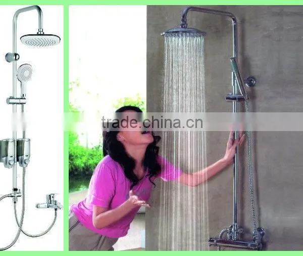 New Style High Quality Wall Mounted Bathroom Shower Set With Double Shower Heads