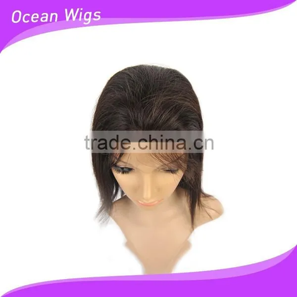 Human Hair Wig, 14", Straight, Natural Color photo-5