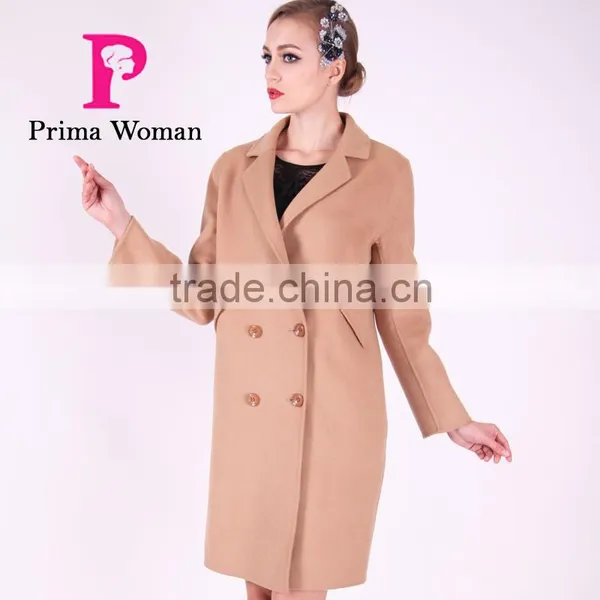 2016 New Design Spring Women Length Slim Fit Wool Coat photo-2