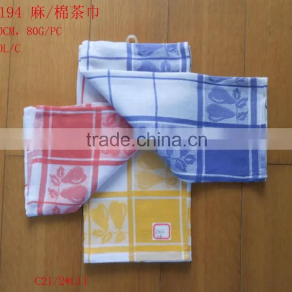 40%linen and 60%cotton Jacquard Tea Towel