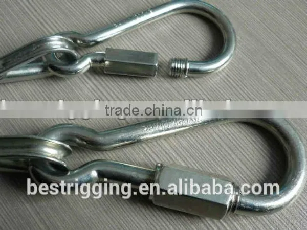 Carabiner Manufacture Hardware Stainless Steel AISI 316 304 Chain Quick Link With Thimble, Chain Assories China photo-4