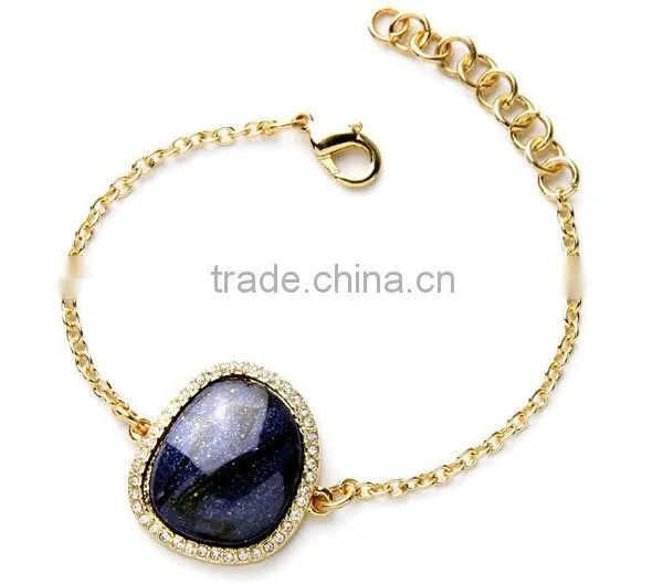 >>New Arrival Lady's Elegant Chain Bead Bracelet Natural Stone Bracelet/ photo-2