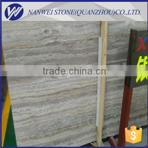 Cheap Price Polished Grey Travertine Silver Grey Travertine Marble photo-4