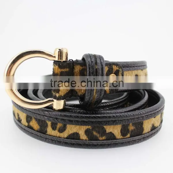 NEW Casual PU Belt for Fashion Dress With PU Faux Fur Leather China Factory Wasit Belt for Lady photo-4